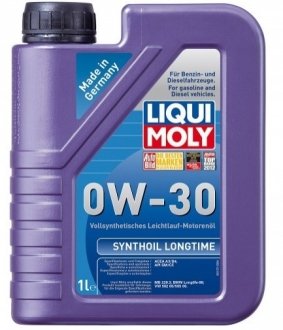 Моторное масло Synthoil Longtime 0W-30 синтетическое 1 л LIQUI MOLY 8976 (фото 1)