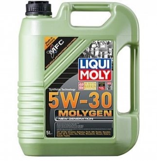 Моторное масло Molygen New Generation 5W-30 синтетическое 5 л LIQUI MOLY 9043