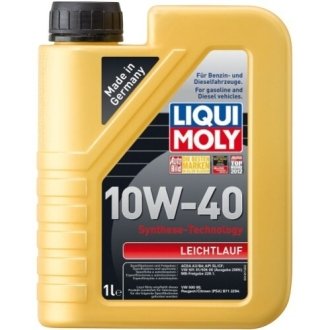 Моторное масло Leichtlauf 10W-40 полусинтетическое 1 л LIQUI MOLY 9500