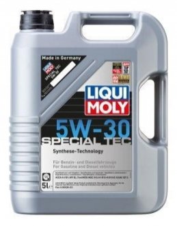 Моторное масло Special Tec 5W-30 синтетическое 5 л LIQUI MOLY 9509