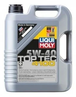 Олива моторна Top Tec 4100 5W-40 5л для LIQUI MOLY 9511 фото товару