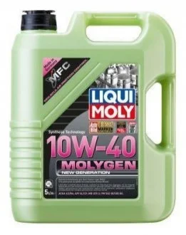 LM 5л Molygen New Generation 10W-40 НС-синтетичне моторне масло API CF/SL, ACEA: A3/B4, MB 229.3, VW 502 00/505 00 для LIQUI MOLY 9951 фото товару