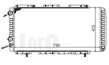 Радіатор охолодження двигунаJumper/Ducato/Boxer 1.9D-2.8D 94- (+AC) Loro 009-017-0006 фото товару