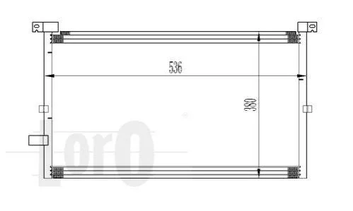 <strong>Радіатор кондиціонера MONDEO III(00-)1.8 i 16V Loro 017-016-0012 (фото 1)</strong>
