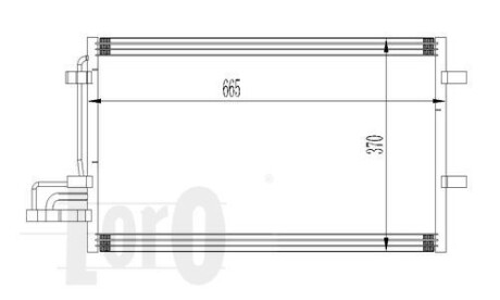 Конденсатор кондиціонера FOCUS C-MAX/FOCUS II 1.6i/1.4 i 16V 03- Loro 017-016-0015 фото товару