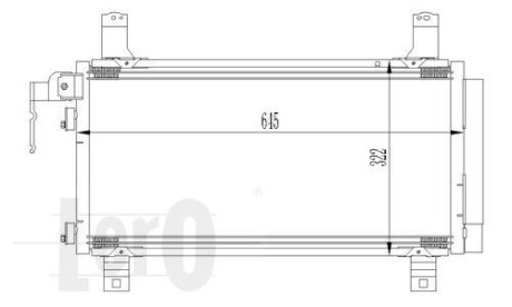 Радіатор кондиціонера MZ 6(02-)1.8 i 16V(+) Loro 030-016-0007