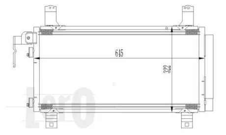 Радіатор кондиціонера MZ 6(02-)1.8 i 16V(+) для Loro 030-016-0007 фото товару