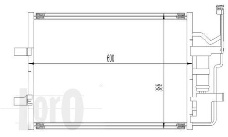 Радіатор кондиціонера MAZDA 3(BK)/5(CR) 1.8 i 16V 03- Loro 030-016-0010 фото товару