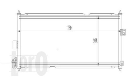 Купити Радіатор кондиціонера ALMERA/PRIMERA 1.5 i 16V/ 1.9 dCi /w/i 00- Loro 035-016-0009 за низькою ціною в Україні (фото 1)