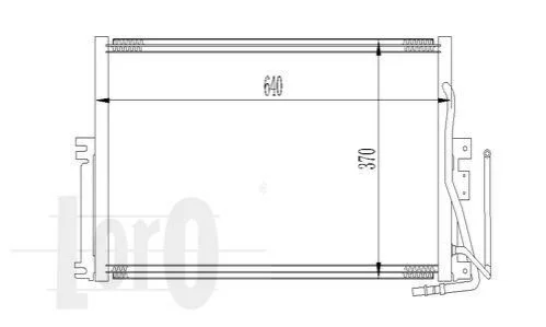 <strong>Радіатор кондиціонера VECTRA B 1.6/w/o 95- Loro 037-016-0006 (фото 1)</strong>