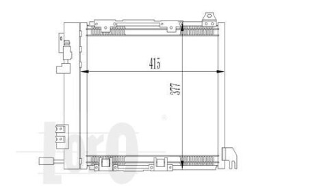 Купити Радіатор кондиціонера Opel Astra G 1.7-2.2DTI 98-05 Loro 037-016-0009 за низькою ціною в Україні (фото 1)