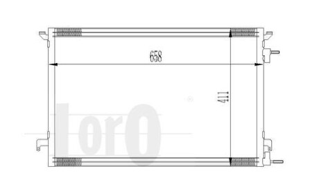 Радиатор кондиционера SIGNUM/VECTRA C/CROMA 1.9 CDTi/1.9 JTD/w/o 02- Loro 037-016-0014 фото товара