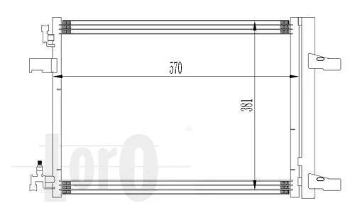 <strong>Радіатор кондиціонера Astra J/Zafira 1.4-1.08 09- Loro 037-016-0032 (фото 1)</strong>