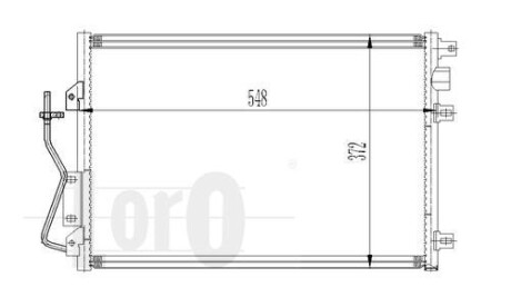 Радіатор кондиціонера Kangoo 1.2/1.4/1.5/1.6 i/DCI 97- Loro 042-016-0011 фото товару