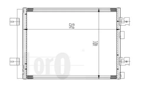 <strong>Радіатор кондиціонера Logan/Sandero/DUSTER 1.2i/1.5dCi 04- Loro 042-016-0027 (фото 1)</strong>