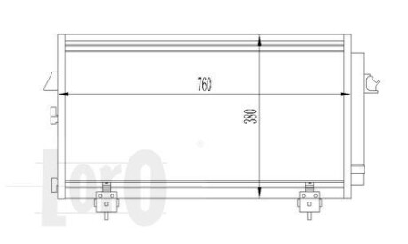 Радиатор кондиционера TOYOTA RAV4 1.6-1/8i 00- Loro 051-016-0014 фото товара