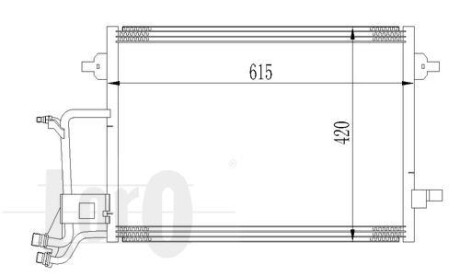 Радиатор кондиционера SKODA Octavia 05- Loro 053-016-0013 фото товара