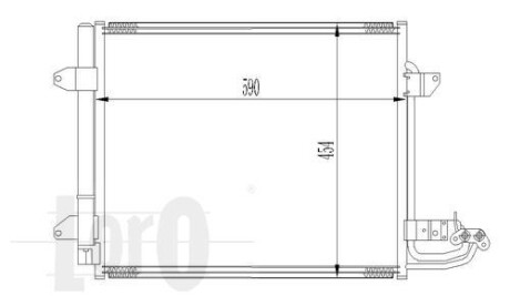 Радиатор кондиционера Caddy 04-/Touran 03- Loro 053-016-0017 фото товара