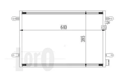 <strong>Радіатор кондиціонера A6 04-11 Loro 053-016-0026 (фото 1)</strong>