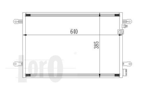 Радиатор кондиционера A6 04-11 Loro 053-016-0026 фото товара