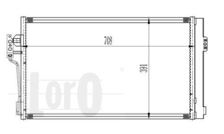 Радіатор кондиціонера Vito/Viano W639 2.0-3.7 03- Loro 054-016-0006 фото товару