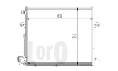 Конденсатор кондиционера GL/ML-CLASS W 164 06- Loro 054-016-0008 фото товара