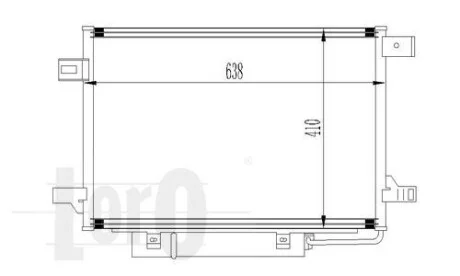Радіатор кондиціонера W169/W245 04-12 для Loro 054-016-0017 фото товару