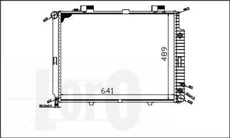 Радиатор охлаждения двигателя E-CLASS W 210/E 200 DIESEL 95- Loro 054-017-0045 фото товара