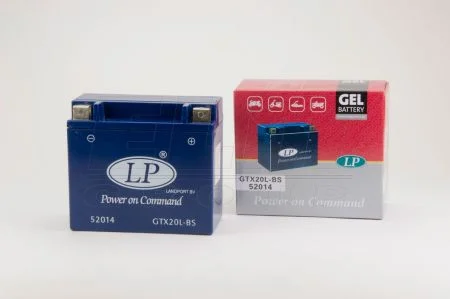 12V,20Ah,д. 175, ш. 85, в.155, вага 6,6 кг, залитий для LP BATTERY GTX20L-BS фото товару