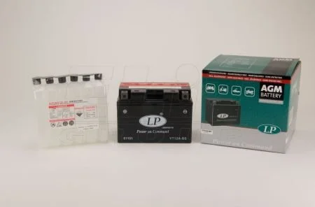 12V,10Ah,д. 152, ш. 88, в.106, електроліт в к-ті, вага 3,6 кг для LP BATTERY YT12A-BS фото товару