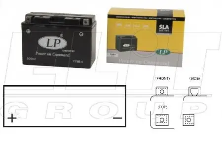 <strong>SLA-технологія, монтаж в горизонтальн. полож. 12V 8Ah,д 150, ш 70, в105, вага 3,5 кг LP BATTERY YT9B-4 (фото 1)</strong>