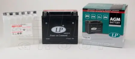 <strong>12V,18Ah,д. 175, ш. 85, в.155, електроліт в к-ті, вага 5,9 кг LP BATTERY YTX20L-BS (фото 1)</strong>