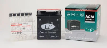 12V,6Ah,д. 114, ш. 71, в.131, електроліт в к-ті, вага 2,35 кг CCA 100 для LP BATTERY YTX7L-BS фото товару