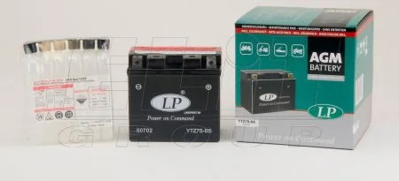 12V,6Ah,д. 113, ш. 70, в.105, електроліт в к-ті, вага 2,1 кг CCA 100 для LP BATTERY YTZ7S-BS фото товару