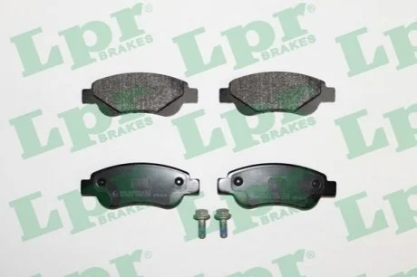Комплект гальмівних колодок з 4 шт. дисків для Toyota, Geely, Peugeot, Citroen LPR 05P1235 фото товару