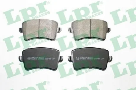 Тормозные колодки дисковые для LPR 05P1489 фото товара