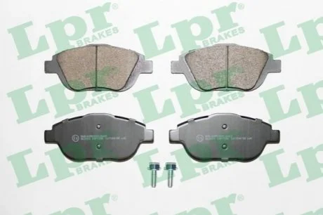 Комплект гальмівних колодок з 4 шт. дисків для Citroen, DS, Peugeot LPR 05P1590 фото товару