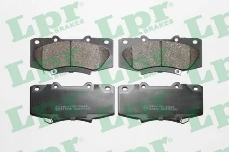 Комплект гальмівних колодок з 4 шт. дисків для Toyota LPR 05P1682 фото товару
