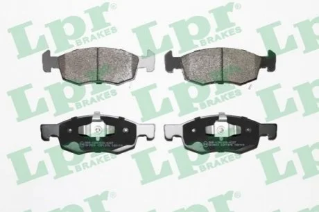 Комплект гальмівних колодок з 4 шт. дисків для Opel, Vauxhall LPR 05P1976 фото товару