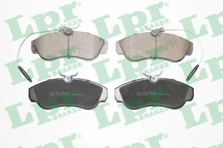 Комплект гальмівних колодок з 4 шт. дисків для Peugeot, Fiat, Citroen LPR 05P494 фото товару