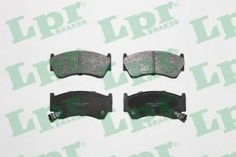 Комплект гальмівних колодок з 4 шт. дисків для Nissan LPR 05P617 фото товару