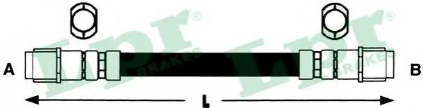 <strong>Шланг гальмівний LPR 6T46743 (фото 1)</strong>