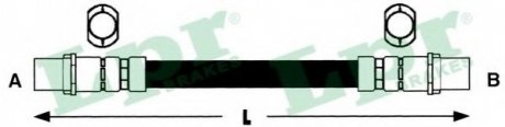 Шланг тормозной LPR 6T46884 (фото 1)