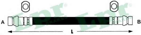 <strong>Шланг гальмівний LPR 6T48426 (фото 1)</strong>