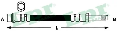 Шланг гальмівний для LPR 6T48484 фото товару