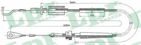 Трос акселератора для Volkswagen LPR C0030A фото товару