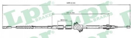 Тросик стояночного тормоза LPR C0033B фото товара