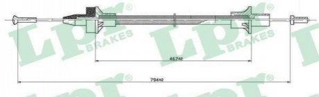Трос зчеплення LPR C0076C фото товару