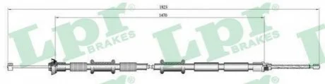 Тросик стояночного тормоза для Fiat LPR C0167B фото товара