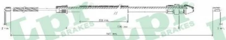Тросик стояночного тормоза для Opel, Nissan, Vauxhall, Renault LPR C0369B фото товара